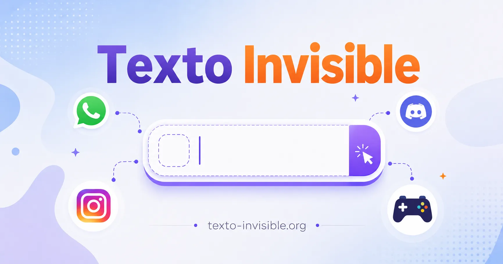 Herramienta de texto invisible con opciones de tamaño Grande, Mediano y Pequeño